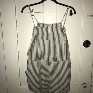Never worn Billabong ink blue stripe wild pursuit  overall